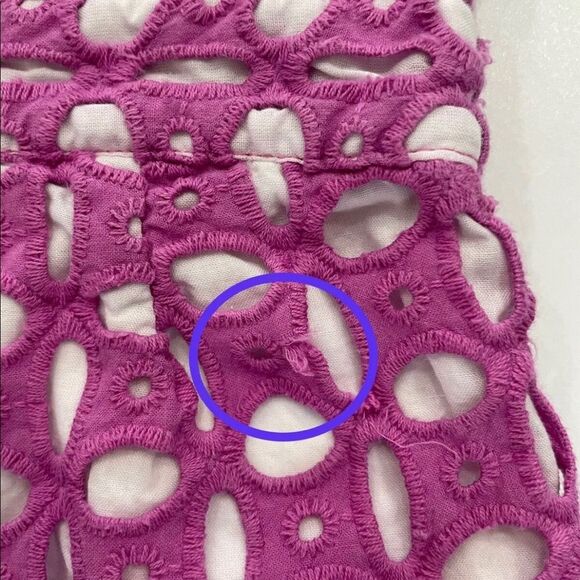 janie and Jack Girl Orchid Eyelet Romper Size 2 T - Picture 7 of 8